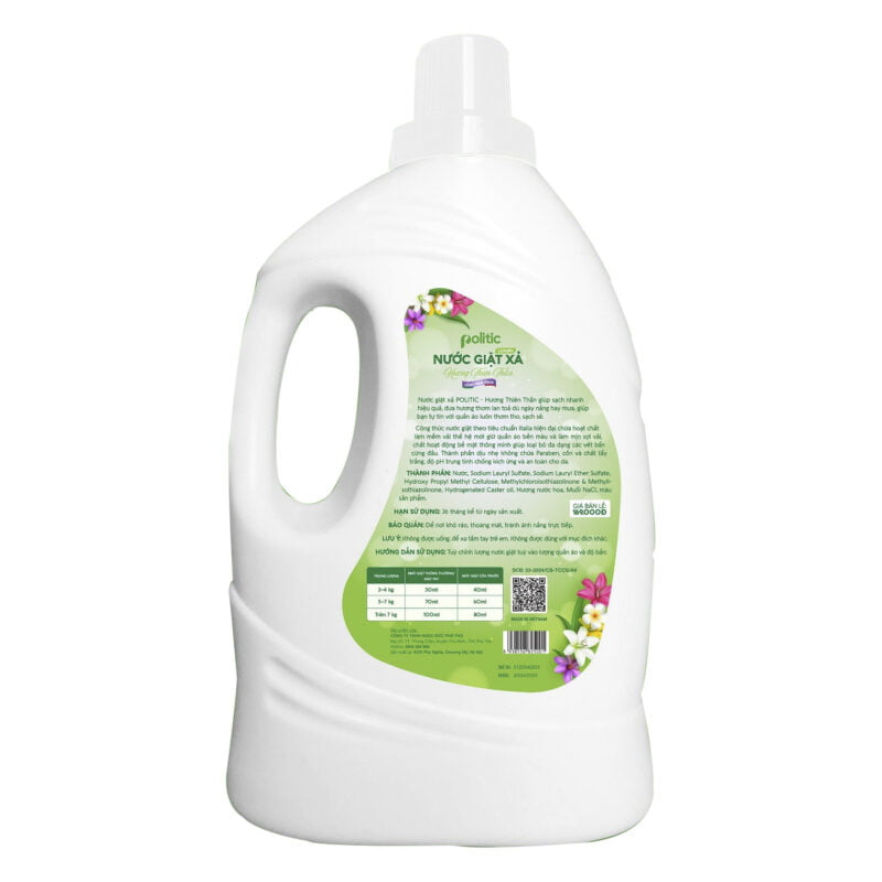 Nước giặt xả POLITIC Hương Thiên Thần 3.2kg