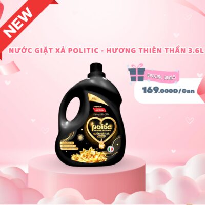Nước giặt xả POLITIC - Hương Thiên Thần 3.6kg
