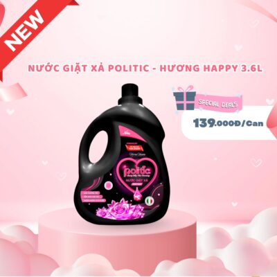 Nước giặt xả POLITIC - Hương Thiên Thần 3.6kg