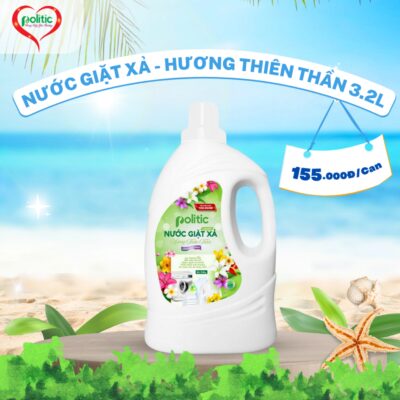 Nước giặt xả POLITIC Hương Thiên Thần 3.2kg
